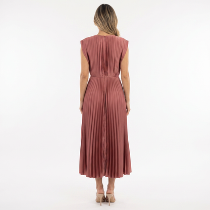 Ginevra | Vestido largo de gala plisado