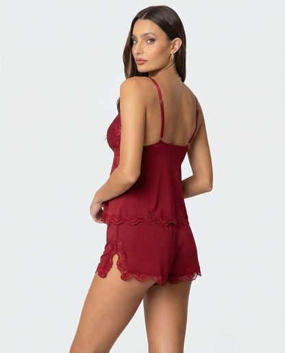 Luna | Conjunto lencero con encaje