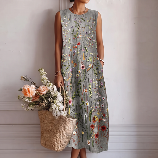 Celeste | Vestido midi casual elegante - Alessandro Moreti