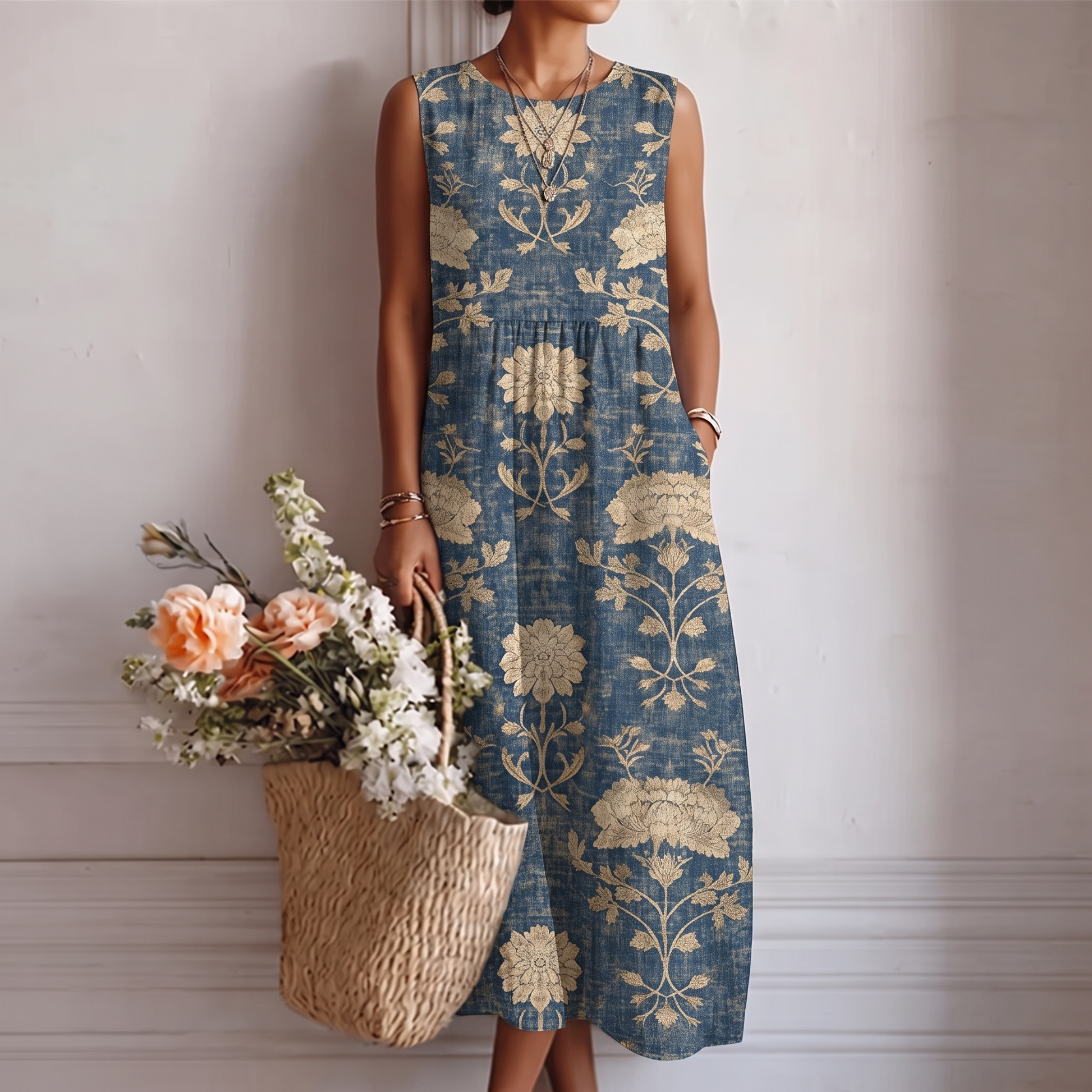 Valeria | Vestido midi floral - Alessandro Moreti