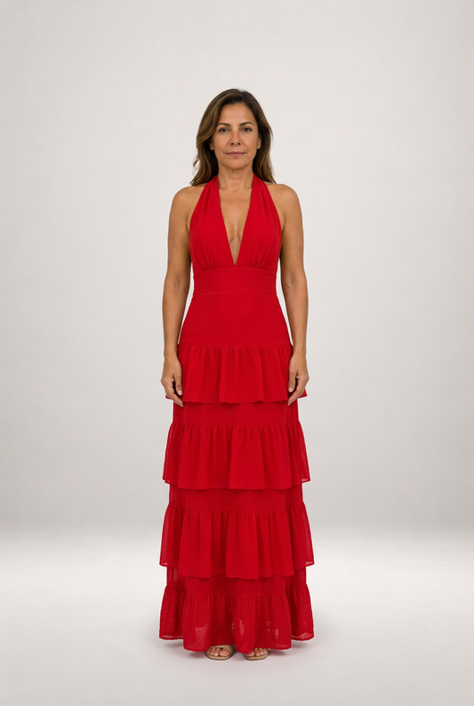 Manila | Vestido rojo
