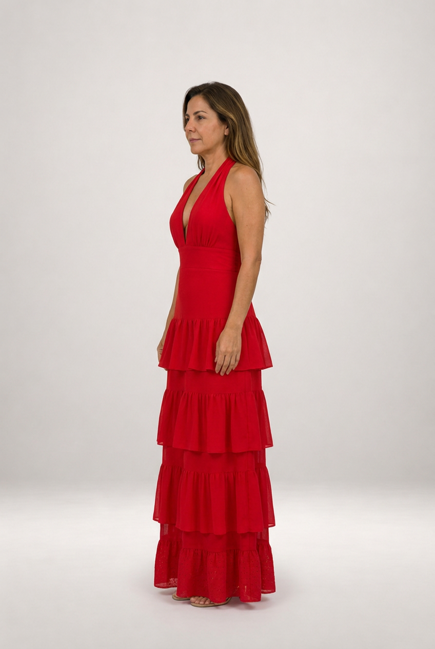 Manila | Vestido rojo