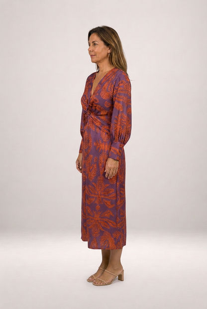 Silvia | Vestido midi con estampado