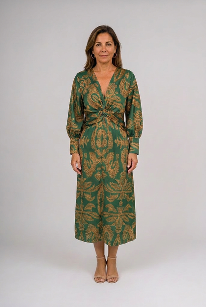 Silvia | Vestido midi con estampado