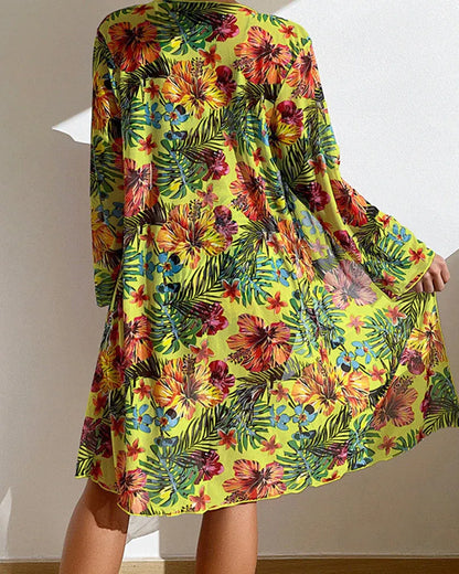 Samoa | Bikini tropical con kimono a juego