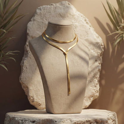 Lucca | Collar choker de cadena escultórica