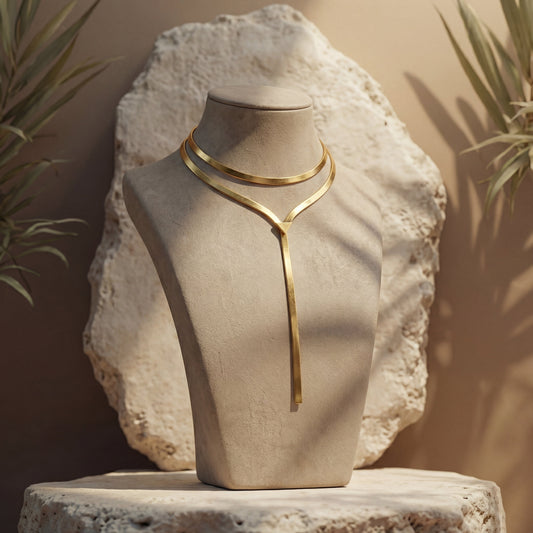 Lucca | Collar choker de cadena escultórica