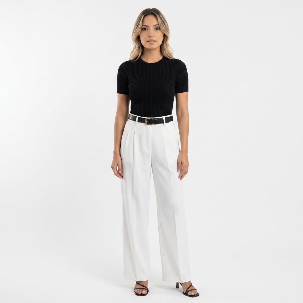 Vittoria | Pantalón palazzo de sastrería con pinzas