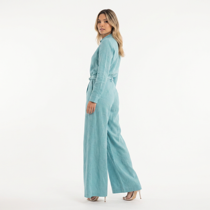Bianca | Pantalón palazzo de lino