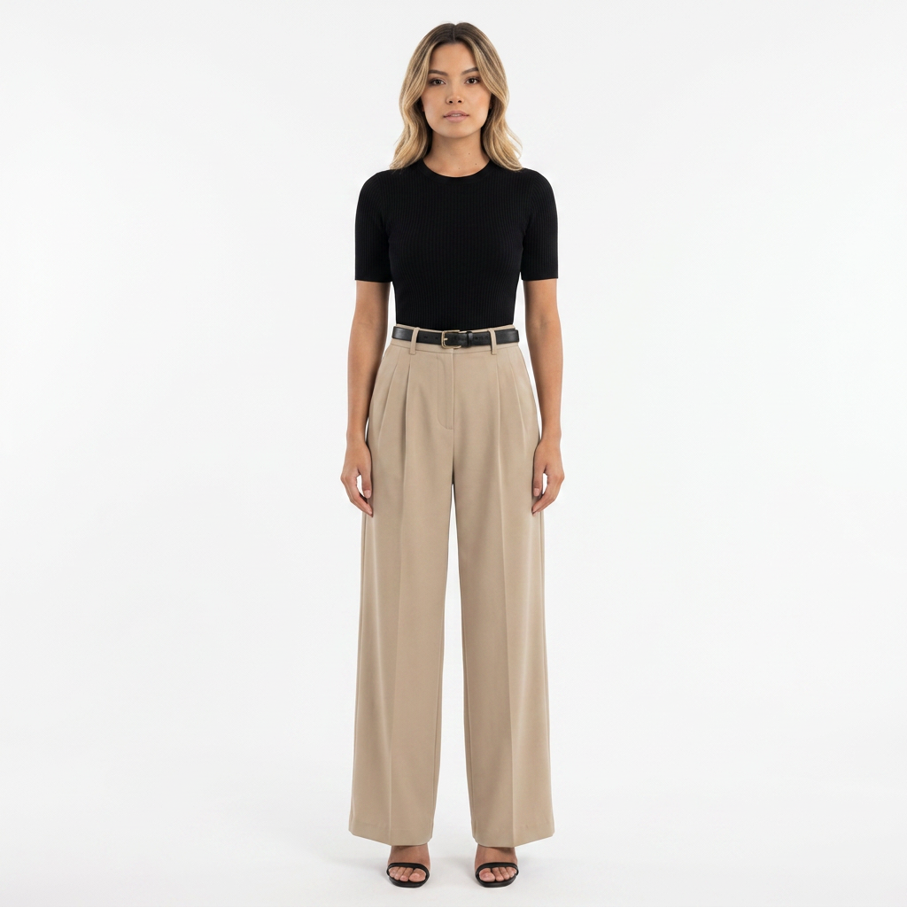 Vittoria | Pantalón palazzo de sastrería con pinzas