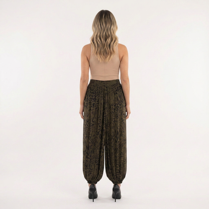 Siena | Pantalón balloon animal print