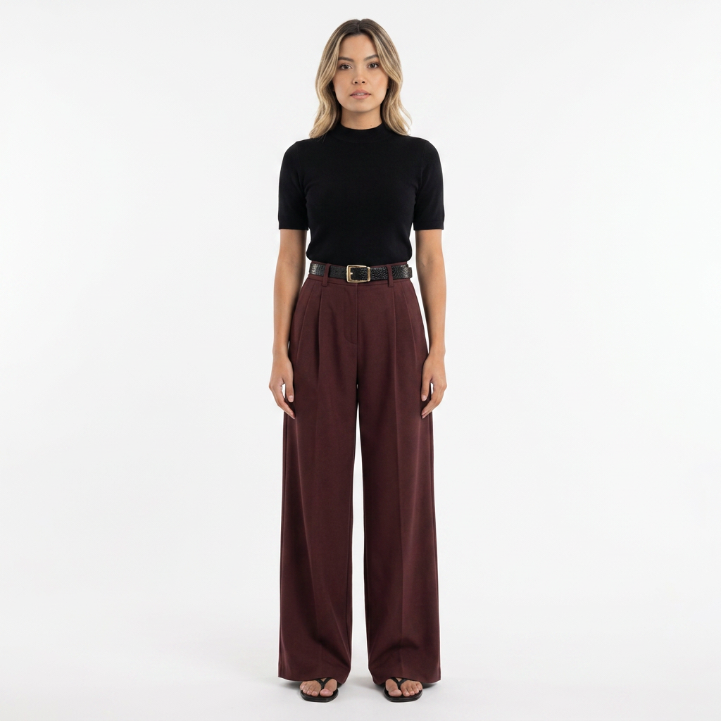 Vittoria | Pantalón palazzo de sastrería con pinzas