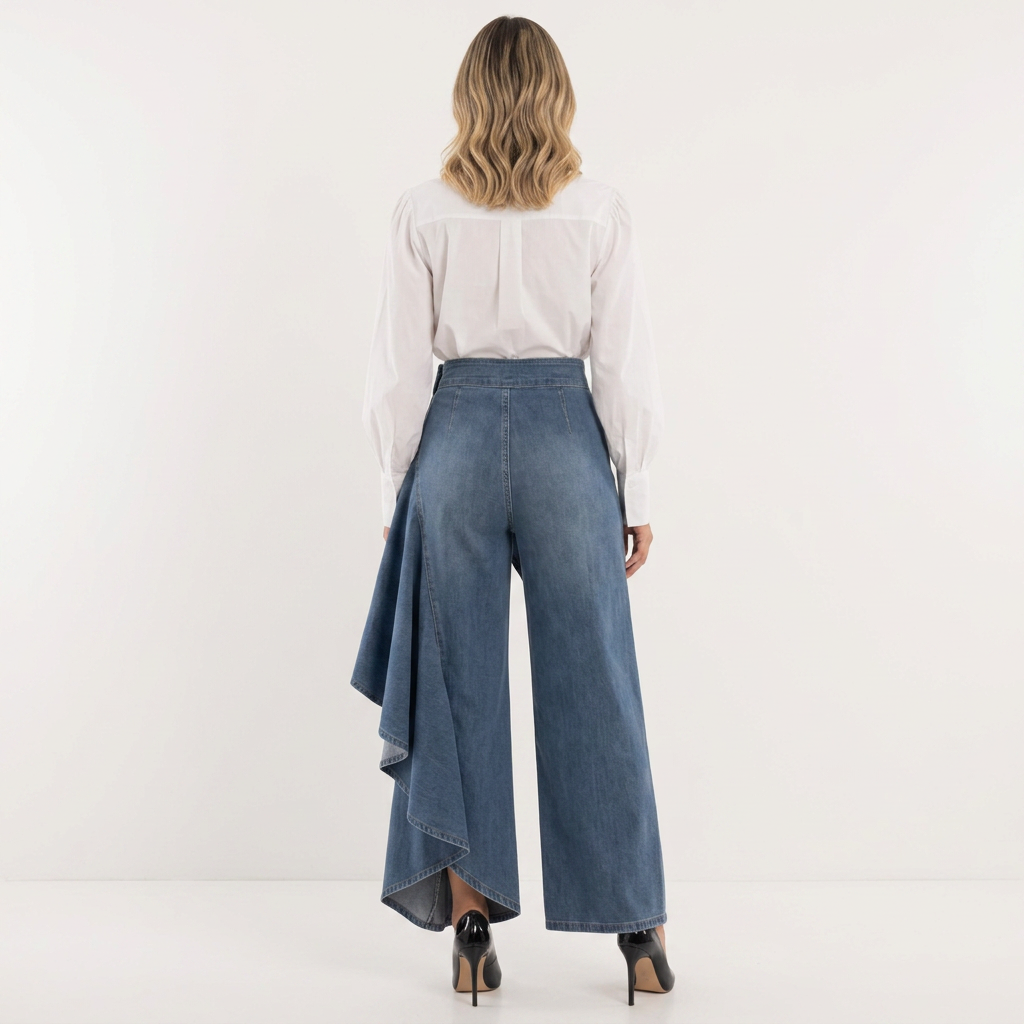 Alessia | Jeans anchos de tiro alto