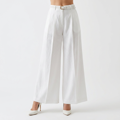 Bianca | Pantalón palazzo de lino