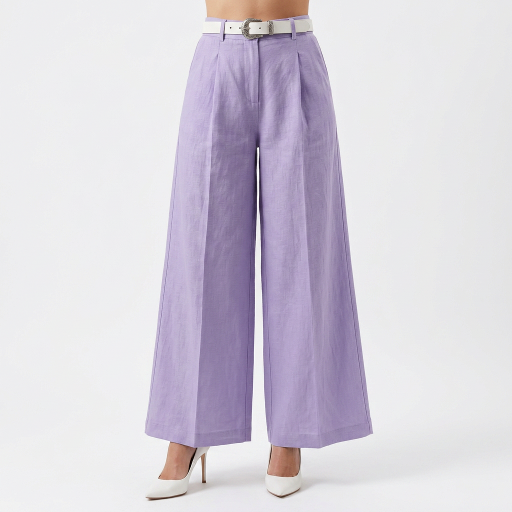 Bianca | Pantalón palazzo de lino