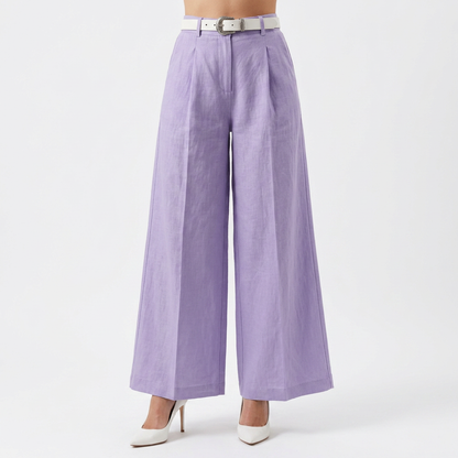 Bianca | Pantalón palazzo de lino