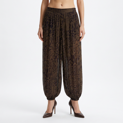 Siena | Pantalón balloon animal print