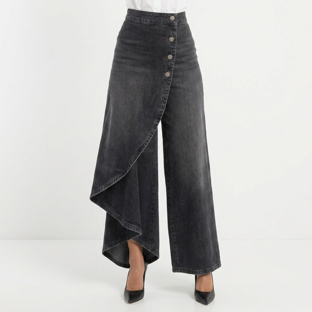 Alessia | Jeans anchos de tiro alto