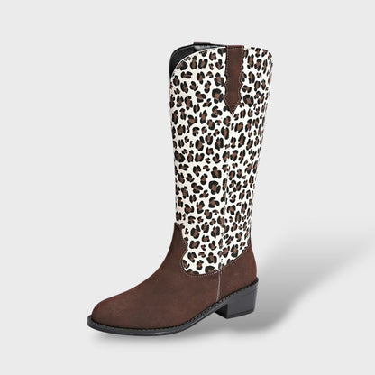 Savannah | Botas de media caña con estampado leopardo