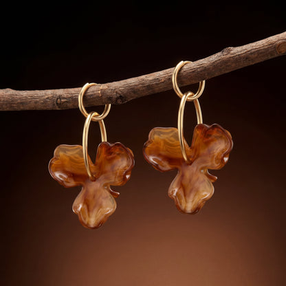 Fiorenza | Pendientes colgantes con flor