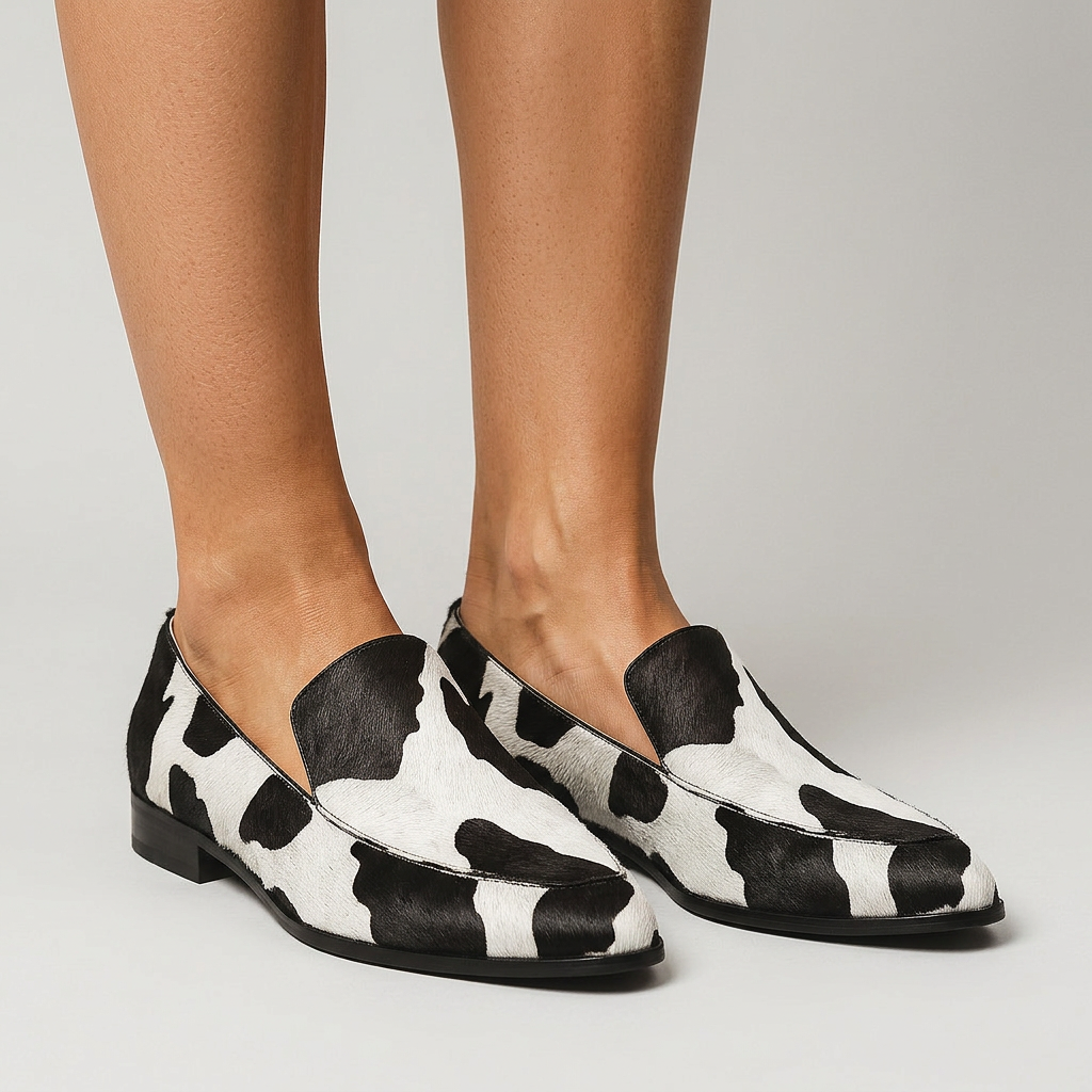Elio | Mocasines negros de líneas modernas