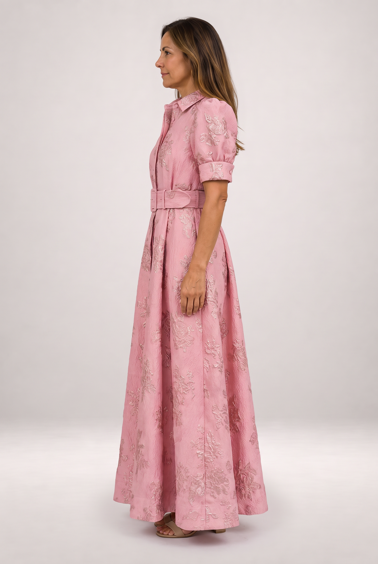 Arabella | Vestido corto con mangas abullonadas — vista de perfil