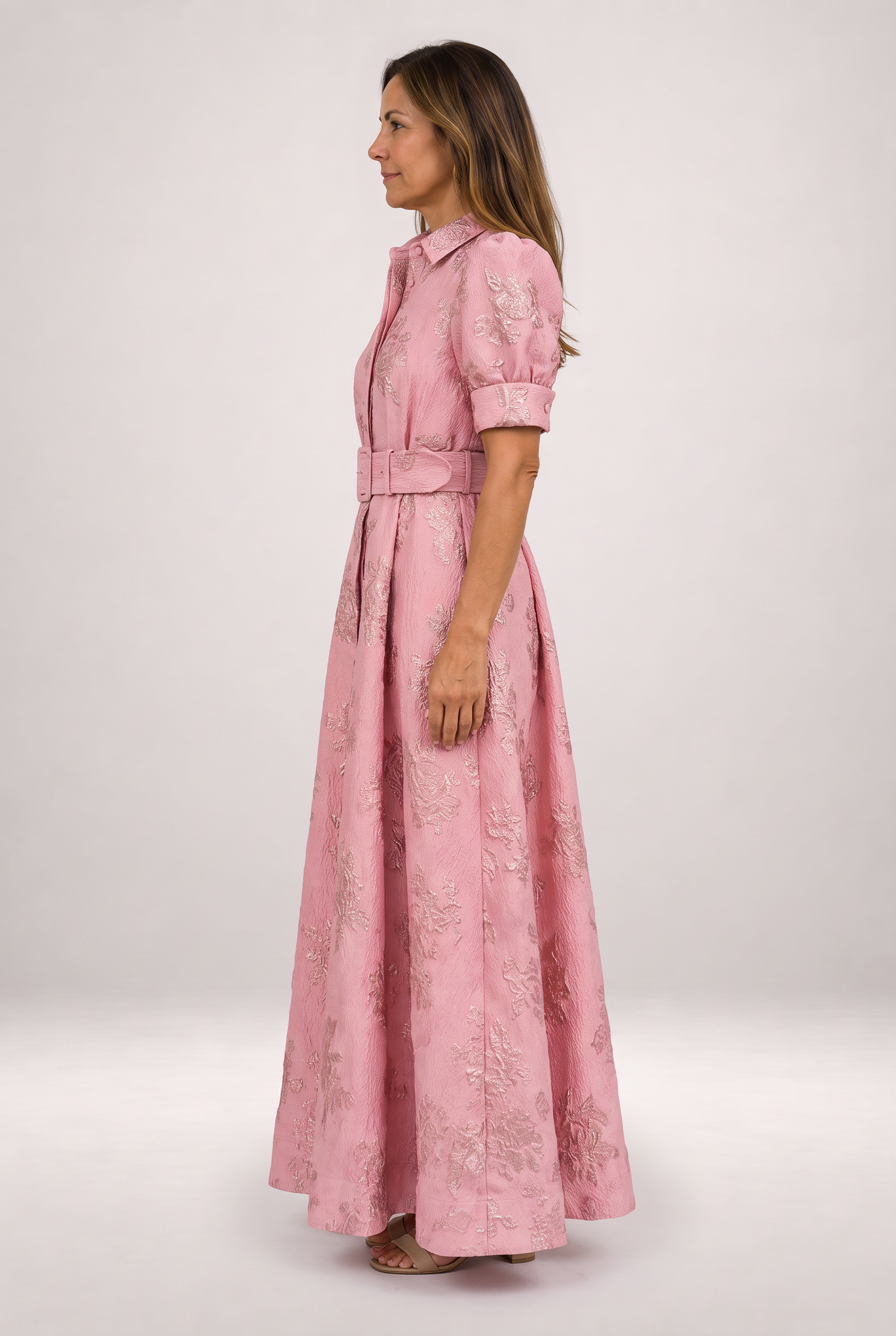 Arabella | Vestido corto con mangas abullonadas — vista de perfil