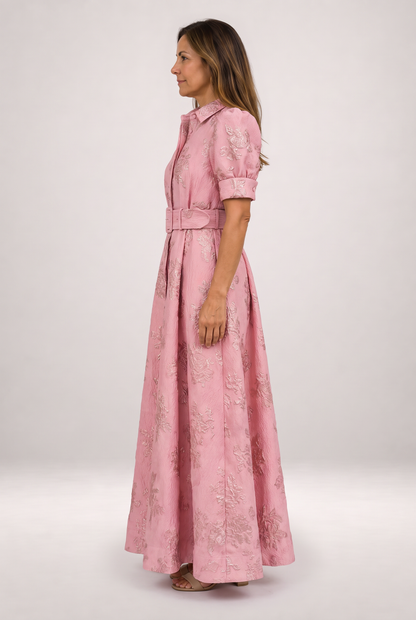 Arabella | Vestido corto con mangas abullonadas — vista de perfil