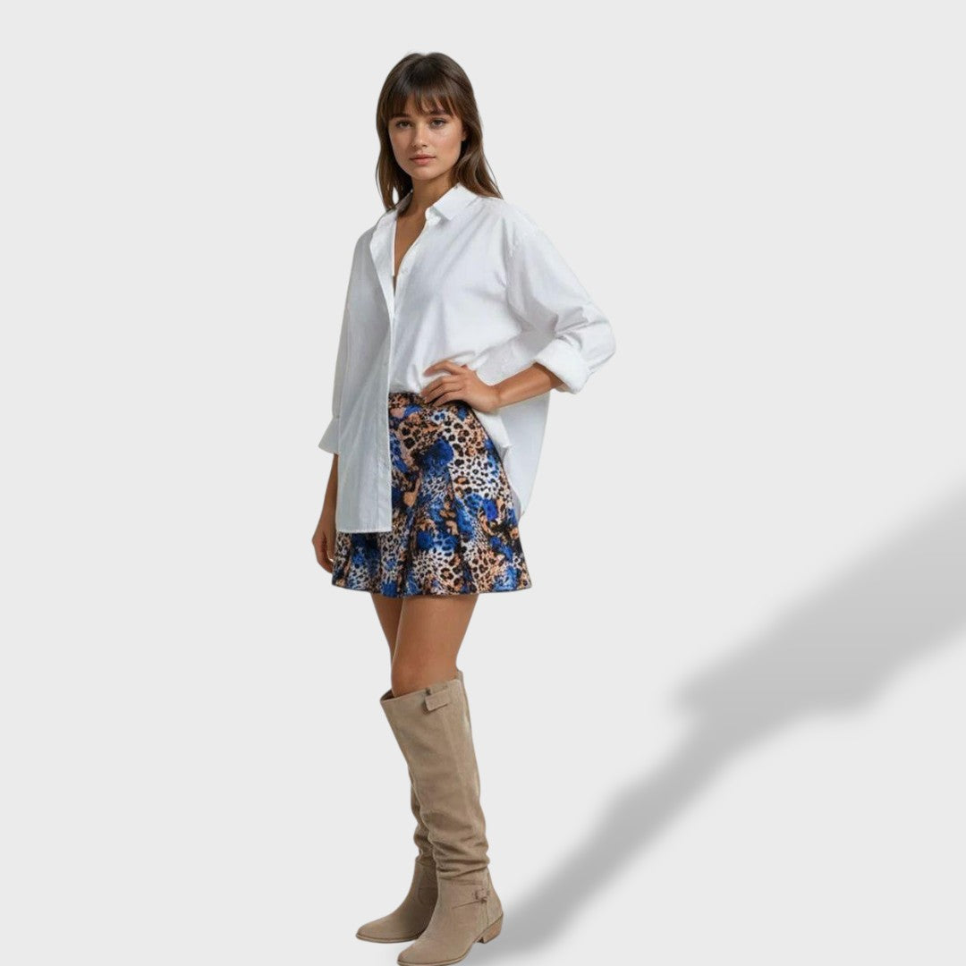 Valeria | Botas altas de piel con tacón ancho